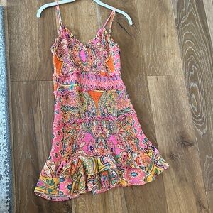 Olivaceous colorful mini dress!